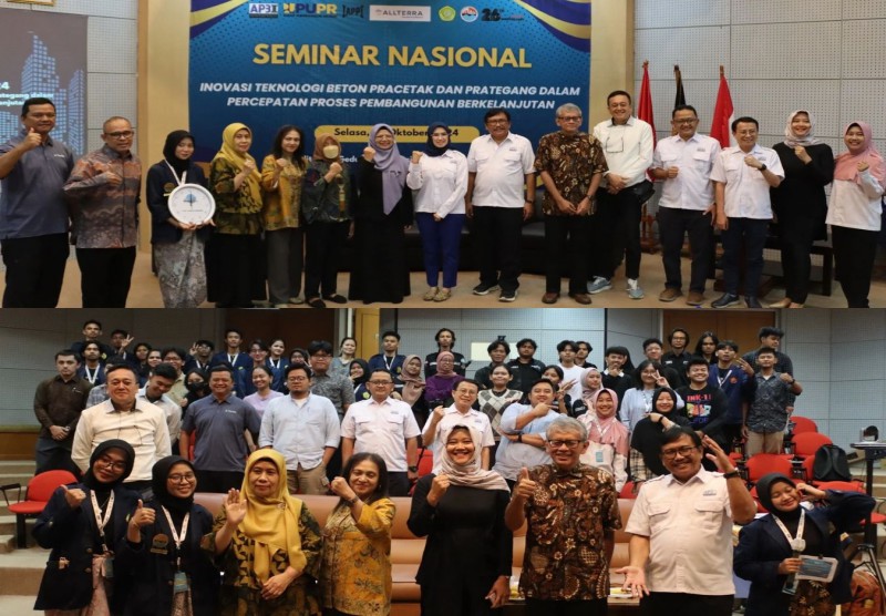 Himsip UPI Y.A.I Berkolaborasi dengan AP3I dan IAPPI pada Kegiatan Seminar Nasional Pracetak Prategang