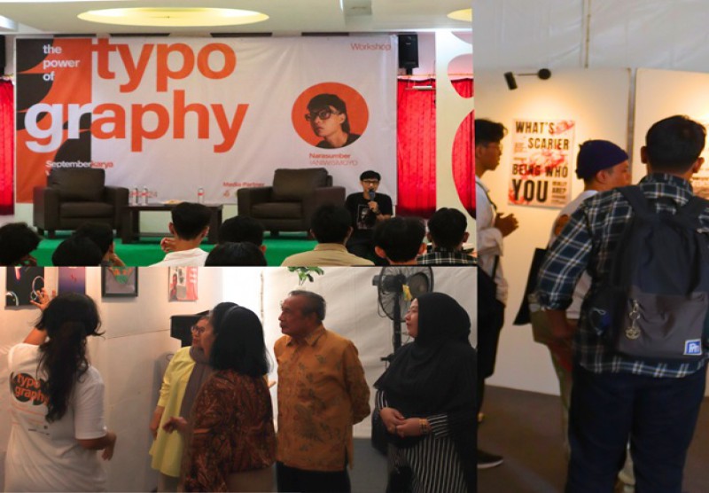 Mengusung Tema "The Power of Typography”, Mahasiswa DKV FIKOM UPI Y.A.I Gelar Pameran Desain Typography