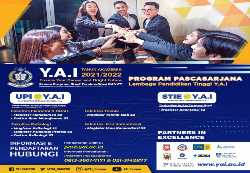 Program Pascasarjana Lembaga Pendidikan Tinggi Y.A.I