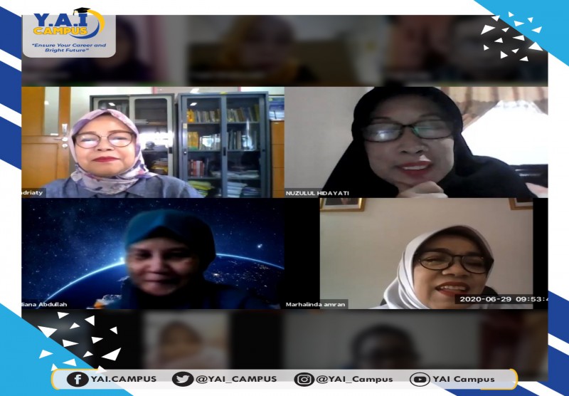 Webinar Fakultas Ekonomi Bisnis UPI Y.A.I dengan judul “ Dampak Pandemi Covid 19 Terhadap Laporan keuangan dan Praktek Bisnis