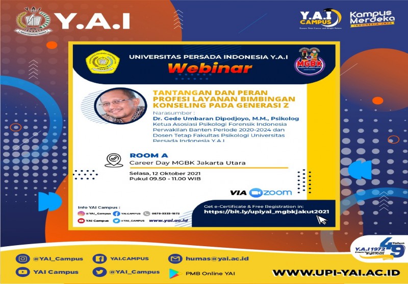 Webinar "Tantangan dan Peran Profesi Layanan Bimbingan Konseling pada Generasi Z