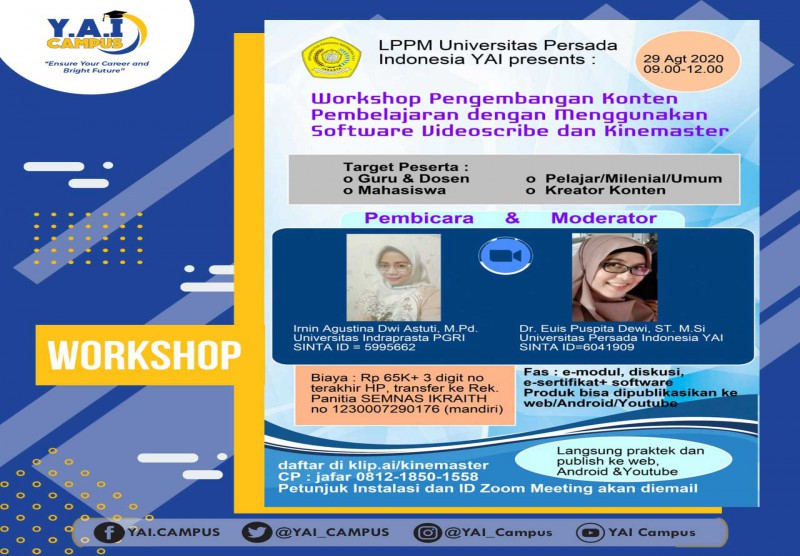 Workshop Pengembangan Konten Pembelajaran dengan Menggunakan Software Videoscribe & Kinemaster