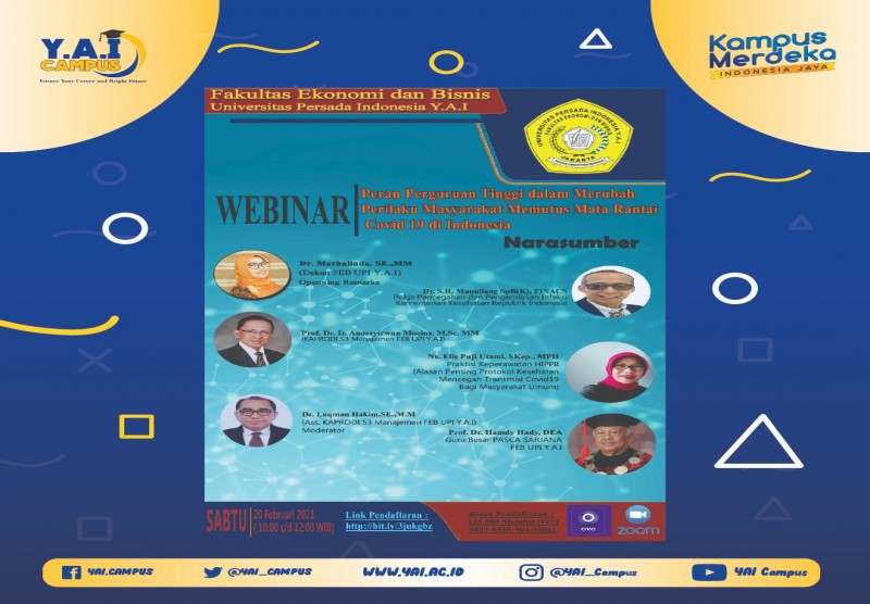 Workshop “Peran Perguruan Tingi dalam Merubah Perilaku Masyarakat Memutus Mata Rantai Covid 19 di Indonesia”