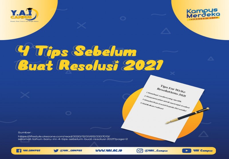 4 Tips Sebelum Buat Resolusi 2021